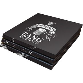 MightySkins Skin Compatible with Sony Playstation 4 Pro PS4 – Drummers | Protective, Durable, and Unique Vinyl Decal wrap Cover | Easy to Apply, Remove, and Change Styles | Made in The USA