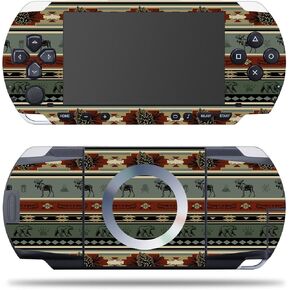 MightySkins Skin Compatible with Sony PSP – Cabin Stripes | Protective, Durable, and Unique Vinyl Decal wrap Cover | Easy to Apply, Remove, and Change Styles | Made in The USA