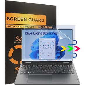 KEANBOLL 2 PACK Blue Light Blocking Screen Protector Designed for 2024 2023 Lenovo Yoga 7i and Lenovo Yoga 7 16 2-in-1 Laptop | 16", Anti Blue Light Anti Glare and Anti Fingerprint Shield