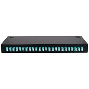 SC-APC 24 Simplex 24 Port Rack Mount Enclosure Box with Splice Tray Singlemode SC-APC Kit (includes 1.2 Meter Pigtail and 24PC Coupler)