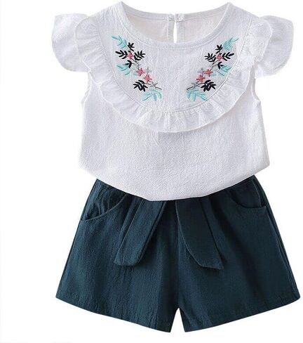 Summer Sunshine Duo 2pc Tots & Girls Tops + Shorts in Saudi Arabia