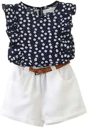 Summer Sunshine Duo 2pc Tots & Girls Tops + Shorts in Saudi Arabia