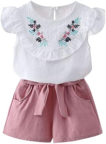 Summer Sunshine Duo 2pc Tots & Girls Tops + Shorts in Saudi Arabia
