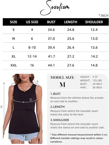 Sosolism Women's Nursing Tank Tops Sleeveless Breastfeeding Shirt Maternity Vest Pregnancy Clothes Wine Red, Medium in Saudi Arabia