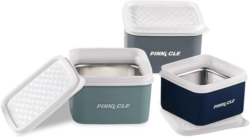 Baby/ Toddler/ Kids Stainless Steel Insulated Food Storage Container Small Leak Proof Lunch Box- 3 pk. 8 oz Snack Containers- Square Thermal Food Container With Airtight Lid On The Go, School, Daycare in Saudi Arabia