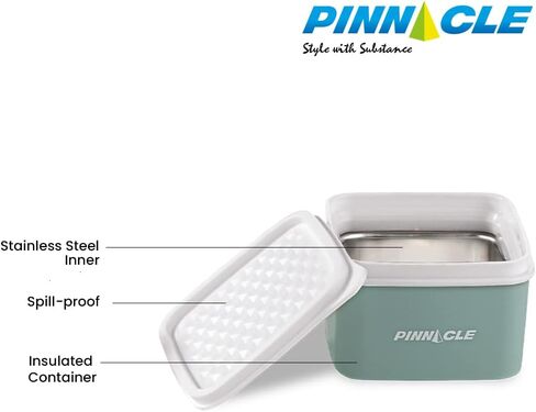 Baby/ Toddler/ Kids Stainless Steel Insulated Food Storage Container Small Leak Proof Lunch Box- 3 pk. 8 oz Snack Containers- Square Thermal Food Container With Airtight Lid On The Go, School, Daycare in Saudi Arabia