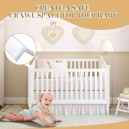 8 Pcs Wall Corner Guard Edge Protector with Adhesive Backing 1 x 1 x 39.37 Inch Wall Corner Bumpers Baby Proofing Corner Guard for Wall Garage Cabinet Fireplace Furniture Cribs in Saudi Arabia