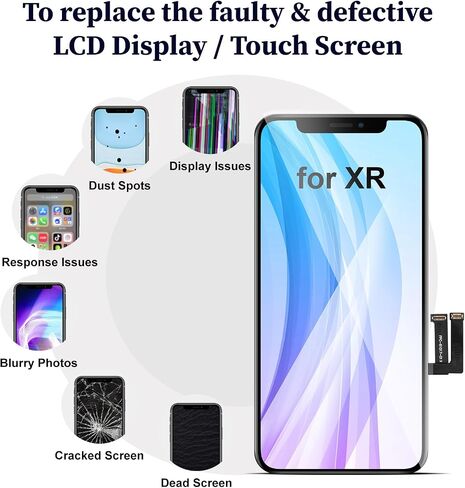 for iPhone Xs Screen Replacement LCD FHD Display 3D Touch Digitizer Frame 5.8 inch Full Assembly with Repair Tool Kit Waterproof Adhesive for Model A1920, A2097, A2098, A2099, A2100 in Saudi Arabia