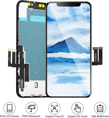 for iPhone Xs Screen Replacement LCD FHD Display 3D Touch Digitizer Frame 5.8 inch Full Assembly with Repair Tool Kit Waterproof Adhesive for Model A1920, A2097, A2098, A2099, A2100 in Saudi Arabia