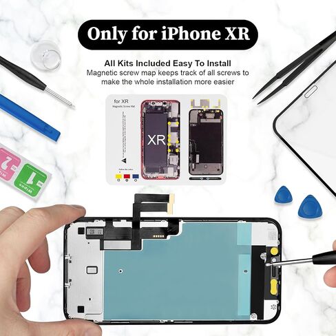 for iPhone Xs Screen Replacement LCD FHD Display 3D Touch Digitizer Frame 5.8 inch Full Assembly with Repair Tool Kit Waterproof Adhesive for Model A1920, A2097, A2098, A2099, A2100 in Saudi Arabia