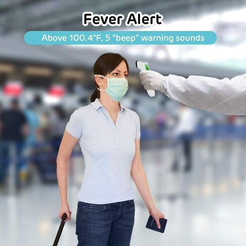 Thermometer for Adults, No-Touch Baby Thermometer, Infrared Digital Thermometer for Kids, Accurate Reading with Large LCD Screen, Fever Alarm in Saudi Arabia