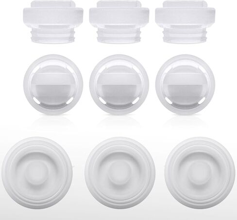 Replacement 3 Piece Silicone Membrane/Diaphragm Compatible with Elvie Stride Wearable Breast Pump, Pump Seal, Accessories Made by Durceler, Not Original Elvie Stride Pump Parts in Saudi Arabia