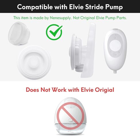 Replacement 3 Piece Silicone Membrane/Diaphragm Compatible with Elvie Stride Wearable Breast Pump, Pump Seal, Accessories Made by Durceler, Not Original Elvie Stride Pump Parts in Saudi Arabia