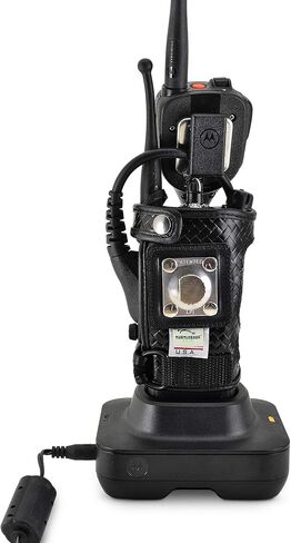 Turtleback Radio Holster for Motorola APX6000 – Durable Basket Weave Leather Radio Holster with Heavy-Duty Ratcheting 2.25" Belt Loop – All-Button Access – Fits Slim or Extended Battery in Saudi Arabia