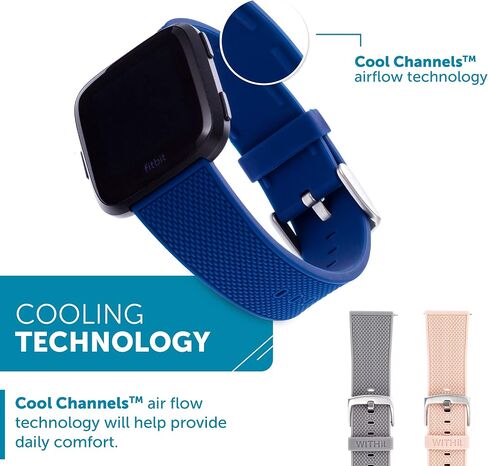 WITHit Designer Replacement Band for Fitbit Versa/Versa 2 – Secure, Adjustable, Fitbit Watch Band Replacement with Magnetic Closure, Fits Most Wrists in Saudi Arabia