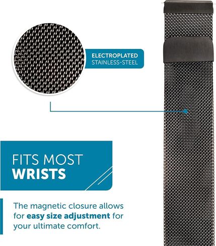 WITHit Designer Replacement Band for Fitbit Versa/Versa 2 – Secure, Adjustable, Fitbit Watch Band Replacement with Magnetic Closure, Fits Most Wrists in Saudi Arabia