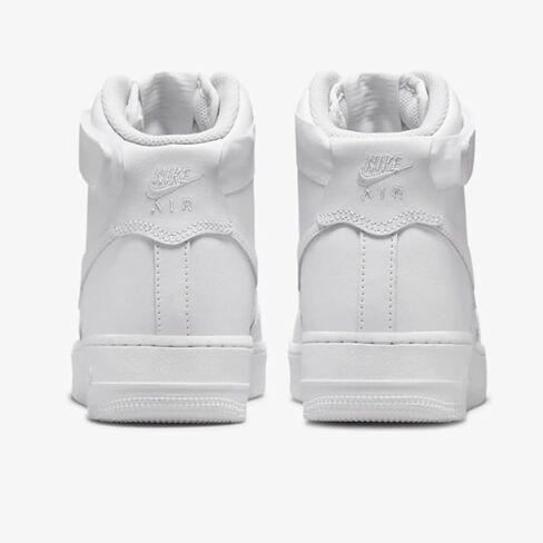 Nike Women's Air Force 1 High Triple White أبيض/أبيض-أبيض (نظام مقاسات الأحذية الأمريكية، للبالغين، للنساء، رقمي، متوسط، 10) in Saudi Arabia