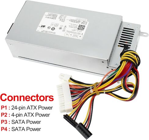 مصدر طاقة LXun L220AS-00 220 واط متوافق مع Dell Inspiron 3647 660s Vostro 270 Acer Aspire X1420 X3400 X1200 eMachines L1200 L1210 L1300 Gateway SX2300 Series PS-5221-03DF 650WP P3JW1 R82HS in Kuwait