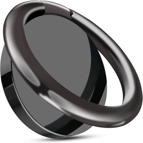 Smooth Alloy Phone Ring Grip Holder, 360 Rotation finger ring Kickstand for iPhone, iPad, Samsung, and all Smartphones Tablets (PRG-B) in Saudi Arabia