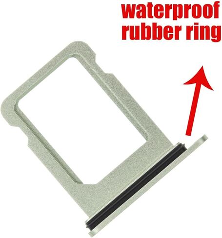 استبدال فتحة حامل صينية بطاقة SIM لهاتف iPhone 13 mini مع حلقة مطاطية مقاومة للماء ودبوس إخراج (أبيض) in Kuwait