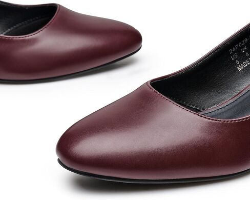 Trary Low Black Nude Blue Red Heels for Women Closed Round Toe Chunky Block 1.8 Inch Women's Heels Pumps Comfortable Dressy Work Casual PU Shoes for Wedding Office Business in Saudi Arabia