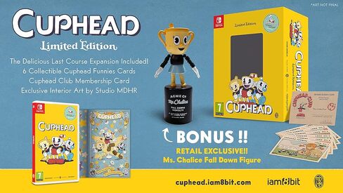iam8bit Cuphead - إصدار محدود (يتضمن الأشكال/البطاقات/الفن) - EN/IT/NL (Switch) in Kuwait