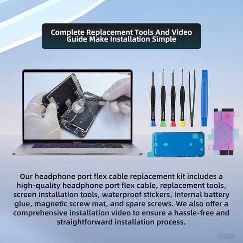 for iPhone 12 Pro Max Charging Port Flex Cable Dock Connector Replacement OEM White USB Charge Headphone Jack Port Assembly Microphone Antanna with Repair Tools Kit A2342 A2410 A2412 A2411 in Saudi Arabia