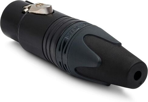 Neutrik NC3FXX-BAG 3-Pin XLRF Cable Connector, Black Metal Housing with Silver Contacts in Saudi Arabia