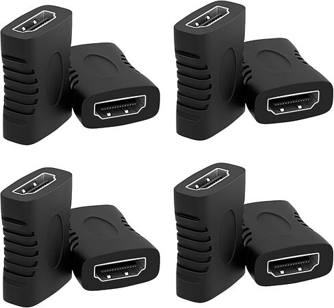 وصلة HDMI 8 حزم، محول HDMI أنثى إلى أنثى 4K@60 هرتز، موسع HDMI 2.0 لكابلات HDMI، موصل HDMI متوافق مع الكمبيوتر المحمول، الكمبيوتر الشخصي، الكمبيوتر الشخصي، الشاشة، تلفزيون روكو in Kuwait