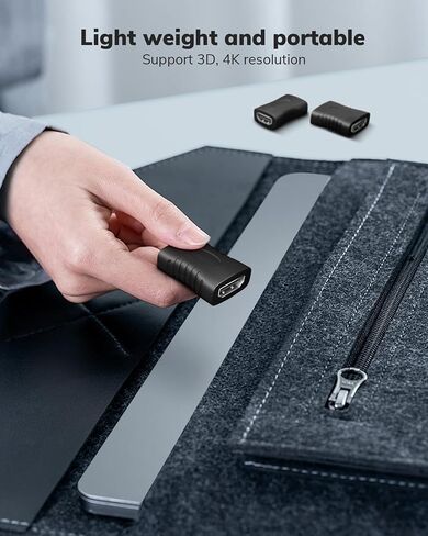 HDMI Coupler 6 Pack, 4K@60Hz HDMI Female to Female Adapter, HDMI 2.0, Extender for HDMI Cables, 3D HDMI Connector Compatible with HDTV, Roku TV, Stick, Chromecast Nintendo, Switch, Xbox, PS5/4 Laptop in Saudi Arabia