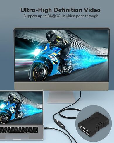 HDMI Coupler 6 Pack, 4K@60Hz HDMI Female to Female Adapter, HDMI 2.0, Extender for HDMI Cables, 3D HDMI Connector Compatible with HDTV, Roku TV, Stick, Chromecast Nintendo, Switch, Xbox, PS5/4 Laptop in Saudi Arabia