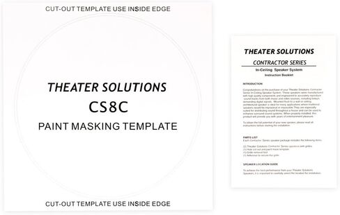 Theater Solutions CS8C in Ceiling 8" Speakers Surround Sound Home Theater 2 Pair Pack 2CS8C in Kuwait