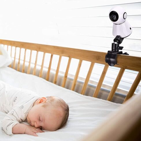 Baby Camera Monitor Mount Bracket, 360 Degrees Rotatable Adjustable Holder Flexible Camera Stand for Crib Nursery in Kuwait