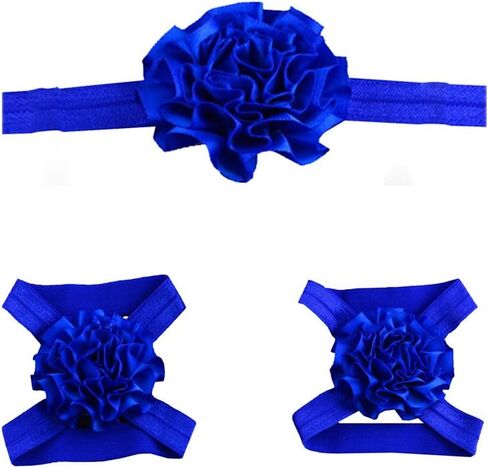 Cute Baby Elastic Headband and Foot Flower (22) in Kuwait