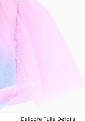 PATPAT Baby Girl Ruffle Sleeve Onesie Romper Tulle Dress Bodysuit Toddler Girl Party Birthday Princess Tutu 0-18 Months in Saudi Arabia
