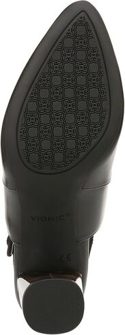 Vionic Roseville Women's Heeled Mule/Clog Dress Black Lthr Leopard - 6 Medium in Saudi Arabia