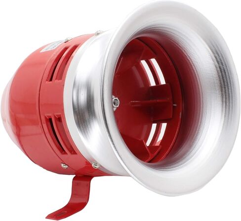 Motor Horn Siren 12 V Decibel Security (112 Decibels), MS-390 Fire Alarm Siren Air Raid Siren for Home, Residential Areas, Industries, Stores and Security Alarm System in Saudi Arabia