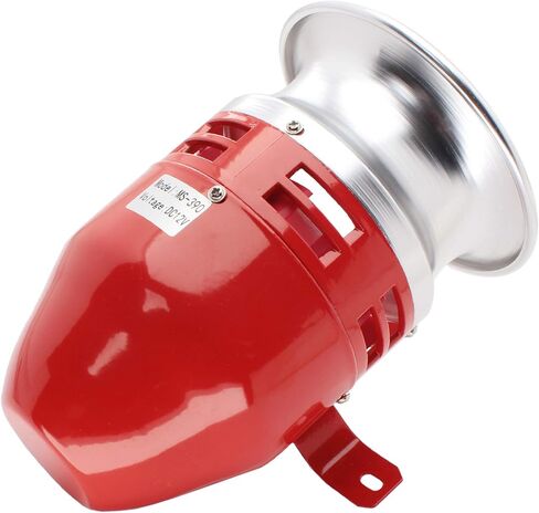 Motor Horn Siren 12 V Decibel Security (112 Decibels), MS-390 Fire Alarm Siren Air Raid Siren for Home, Residential Areas, Industries, Stores and Security Alarm System in Saudi Arabia