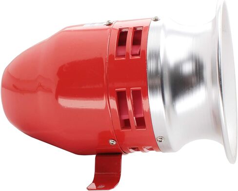 Motor Horn Siren 12 V Decibel Security (112 Decibels), MS-390 Fire Alarm Siren Air Raid Siren for Home, Residential Areas, Industries, Stores and Security Alarm System in Saudi Arabia
