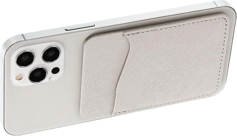 Frienda 6 Pieces Phone Card Pocket Holder Phone Card Stick PU Leather Cell Phone Card Pocket, ID Credit Card Wallet Phone Case Pouch for Back of Phone Compatible with Most Smartphones (Peal Color) in Saudi Arabia