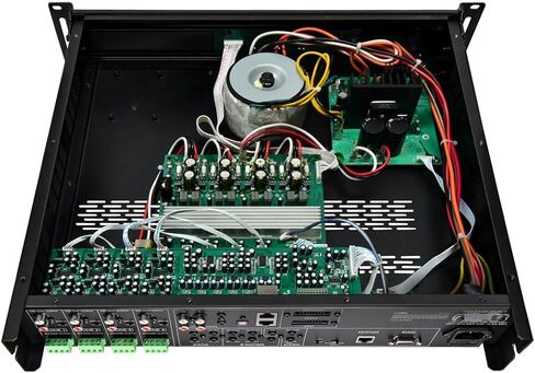 مجموعة مكبر الصوت ومكبر الصوت المنزلي Monoprice 4-Zone Home مع جهاز استقبال بلوتوث، وجهاز استقبال IR مدمج وجهاز تحكم عن بعد بالأشعة تحت الحمراء، وRCA، ومدخل مساعد، ومدخل TOSLINK in Saudi Arabia