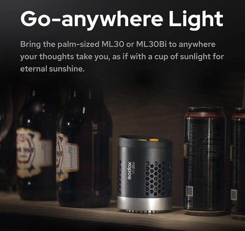 Godox ML30Bi ML60Bi ML-Kit2 مصباح فيديو LED ثنائي اللون، درجة حرارة اللون 2800K-5600K، CRI 96+ TLCI 97+، تأثيرات 7FX، وضع صامت، مع بطارية ليثيوم 2X NP970، تطبيق تحكم لاسلكي in Saudi Arabia