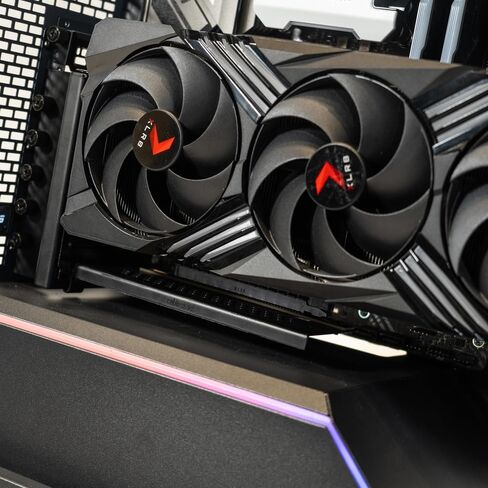 إصدار CableMod Vertical PCI-e Bracket Triple Slot مع كابل PCI-e 4.0 Riser (أسود، 2 × DisplayPort) in Kuwait