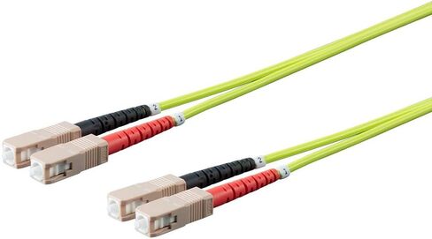 Monoprice 131218 Fiber Optic Cable - 1m - Purple| LC to LC, OM4, 50/125 Type, Multi Mode Duplex - Entegrade Series in Saudi Arabia