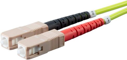 Monoprice 131218 Fiber Optic Cable - 1m - Purple| LC to LC, OM4, 50/125 Type, Multi Mode Duplex - Entegrade Series in Saudi Arabia