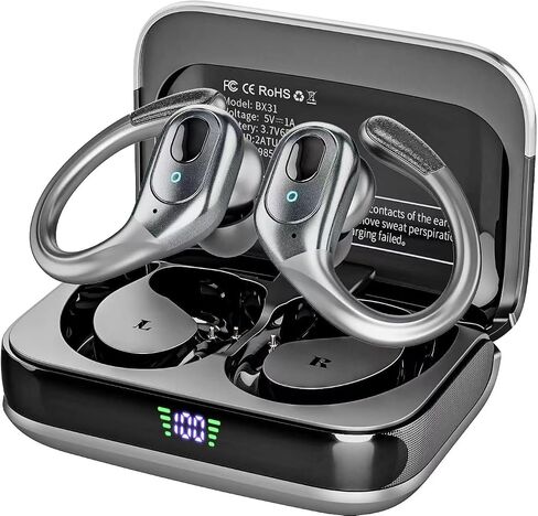 Wireless Earbuds, 75H Playtime Bluetooth 5.3 Headphones, IP7 Waterproof Bluetooth Headphones for Running, Wireless in Ear Earphones USB C for iOS/Android, in Saudi Arabia