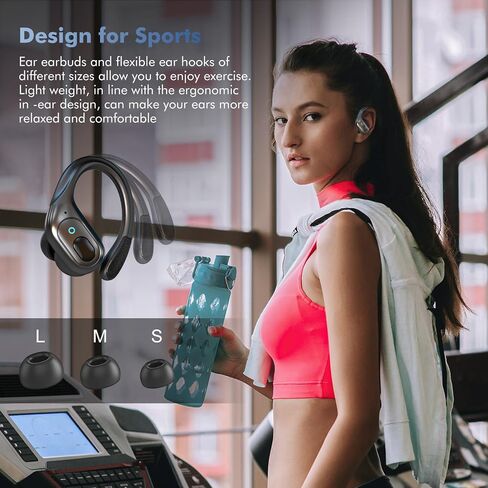 Wireless Earbuds, 75H Playtime Bluetooth 5.3 Headphones, IP7 Waterproof Bluetooth Headphones for Running, Wireless in Ear Earphones USB C for iOS/Android, in Saudi Arabia