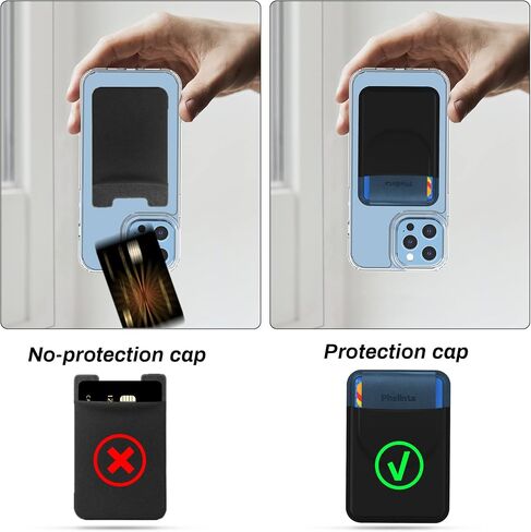 Magnetic Wallet for iPhone 14 13 12 Series, for Mag-Safe Wallet Card Holder Compatible with iPhone 14 Pro Max/14 Plus/14/13 Pro Max/13/12 Pro Max/12, Stretchy Fabric Magnetic Card Holder with Flap in Saudi Arabia