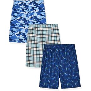 Sleep On It Boys Pajama Shorts for Kids 3 Pack Pajamas Sleep Short Set for Boy