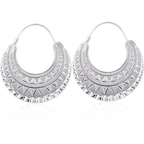 18K Gold Plated Irregular Hoop Earrings for Ethiopian/Arab/Inidan/Nigerian Women Party Jewelry